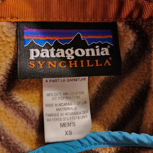 Patagonia 2014 Montana Siete Snap-T Synchilla Fleece Mens Size XS - Picture 8 of 8